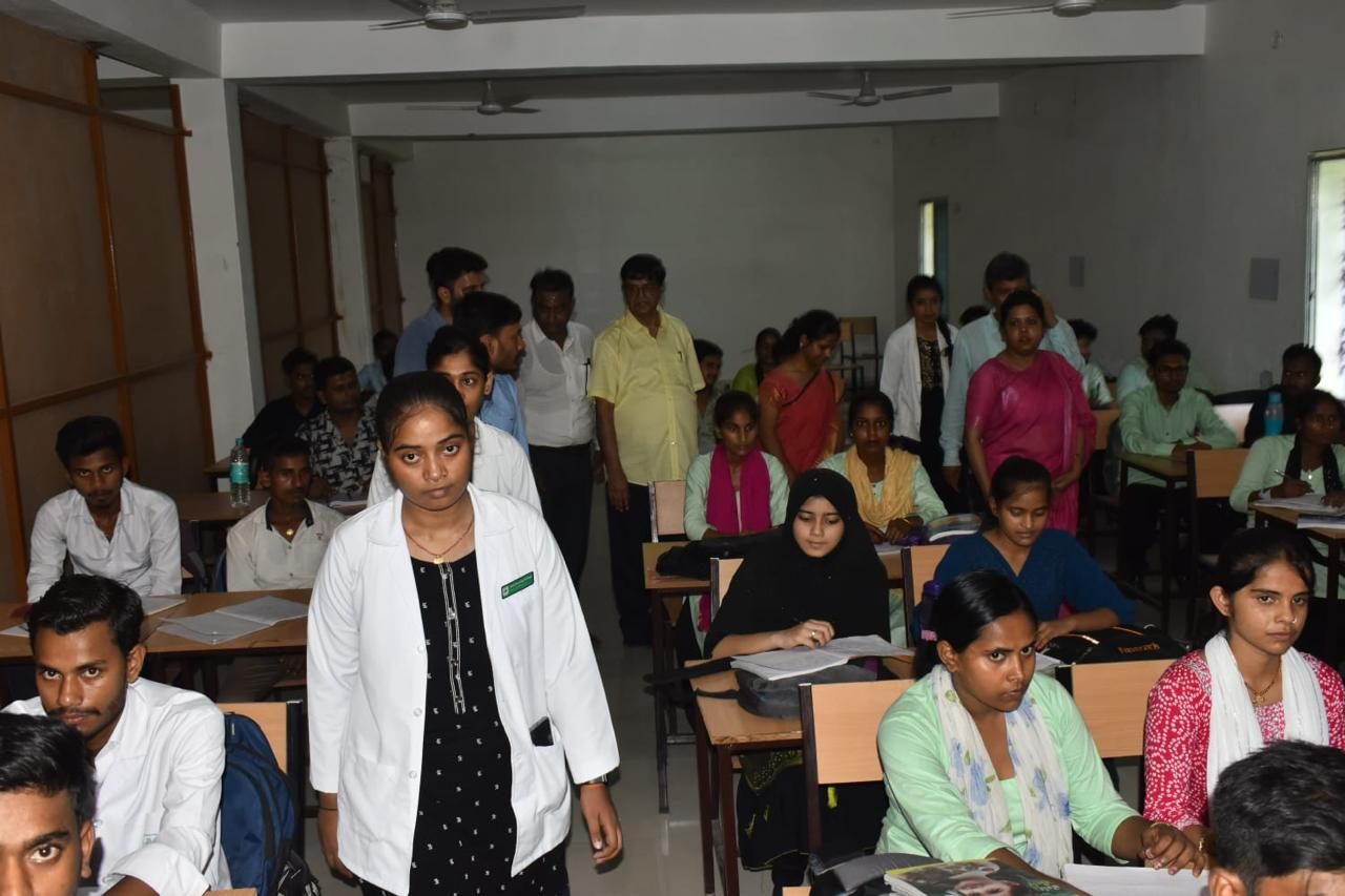 Visiting a classroom during a lecture