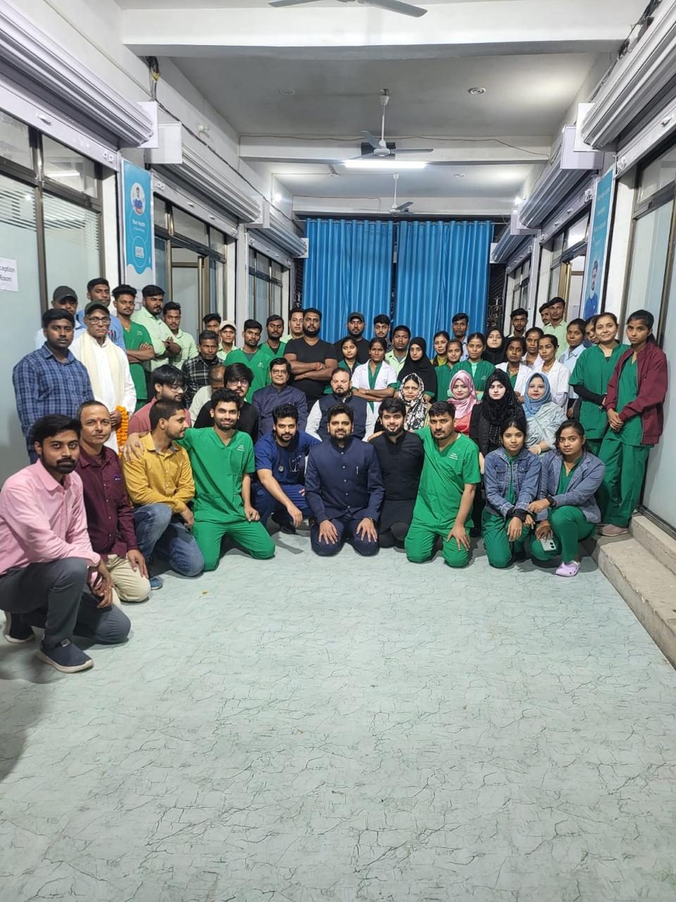 Students, staff and guests together on National Doctors' Day
