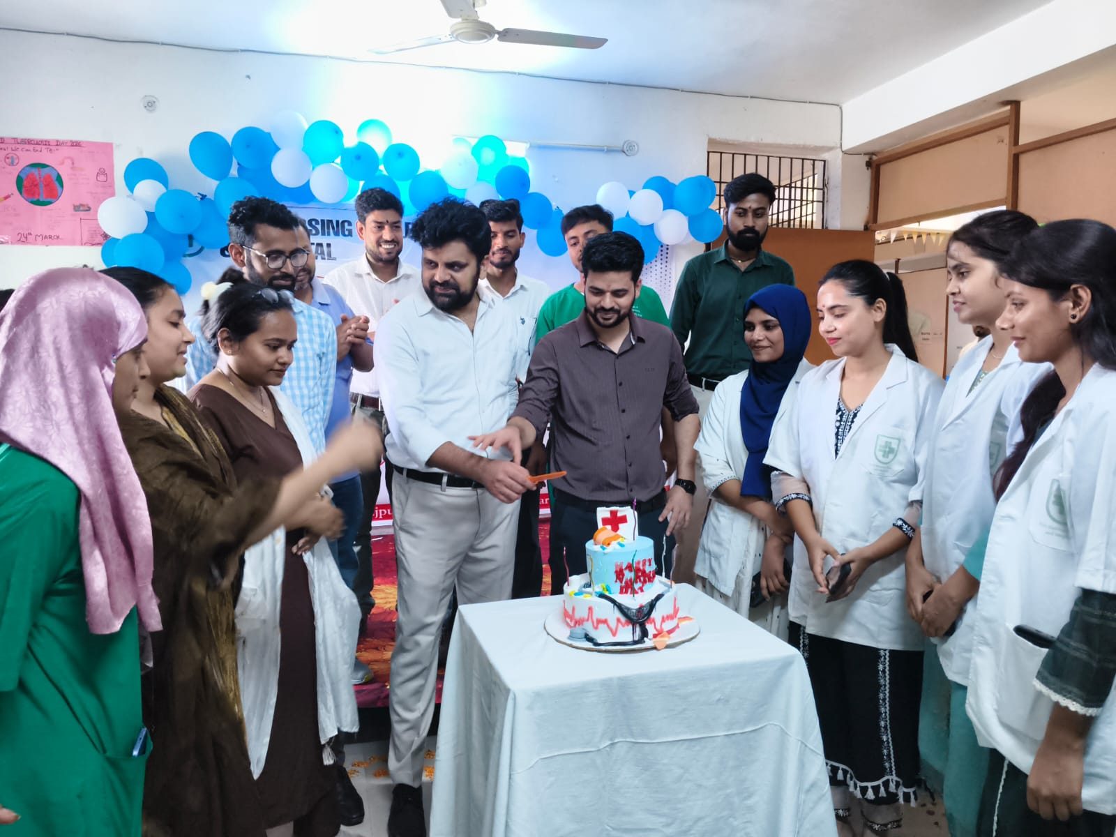 Celebrating International Nurses Day with a cake